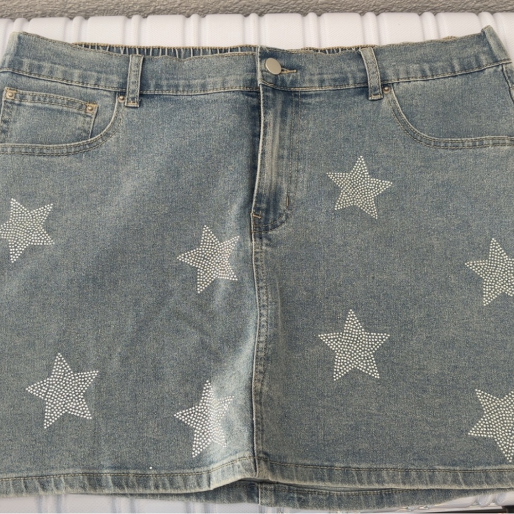 Charlotte Russe Light Blue Denim Skirt